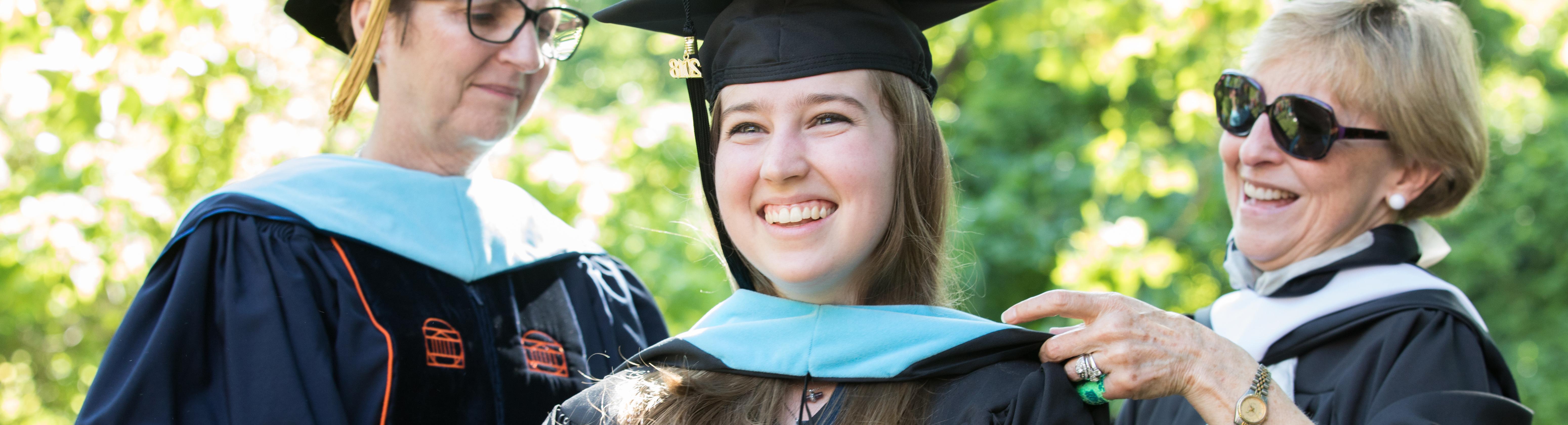 Photo of students at graduation